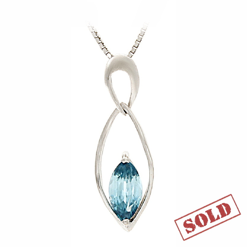 Blue Zircon Pendant - Standout Design